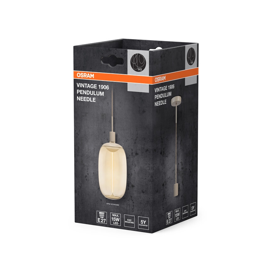 Osram - Napájací kábel PENDULUM NEEDLE 1xE27/15W/230V béžový