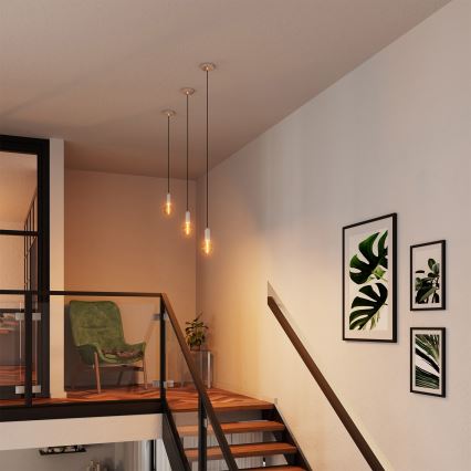 Osram - Napájací kábel PENDULUM ROUND 1xE27/15W/230V lesklý chróm