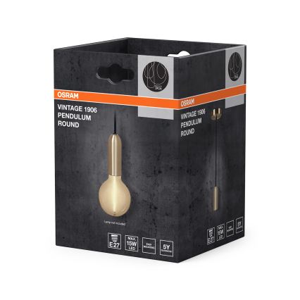 Osram - Napájací kábel PENDULUM ROUND 1xE27/15W/230V zlatý