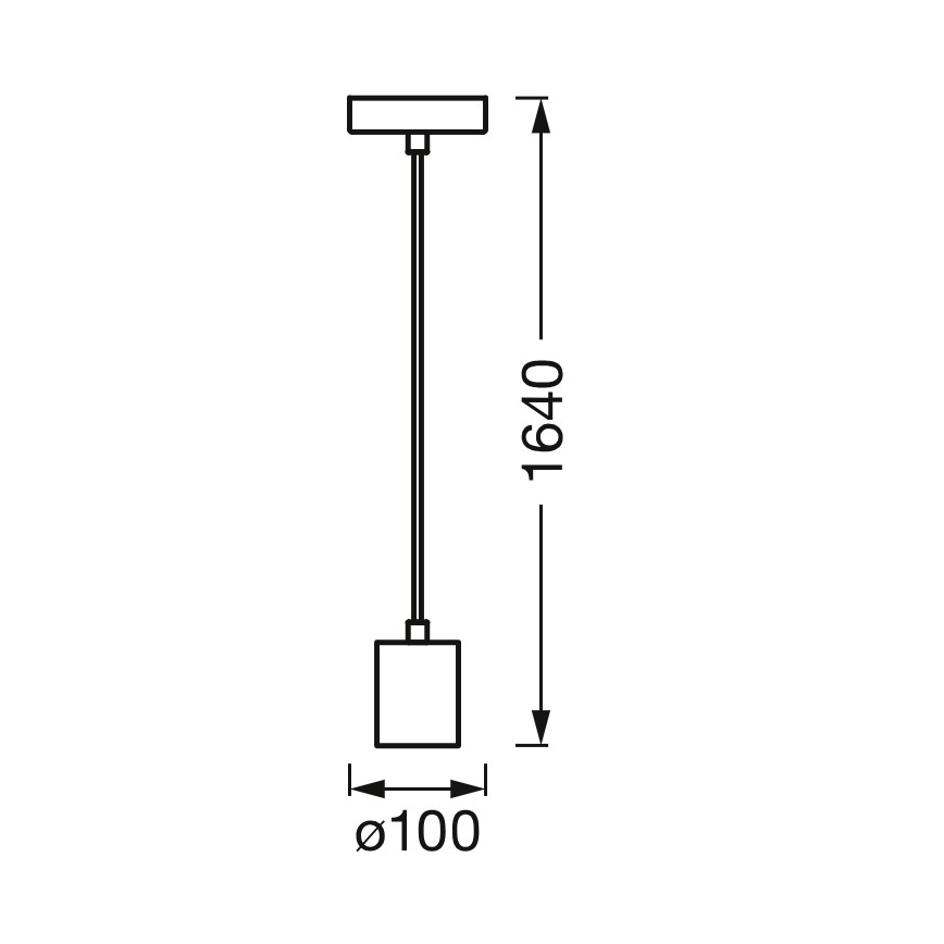 Osram - Napájací kábel PENDULUM ROUND 1xE27/15W/230V zlatý