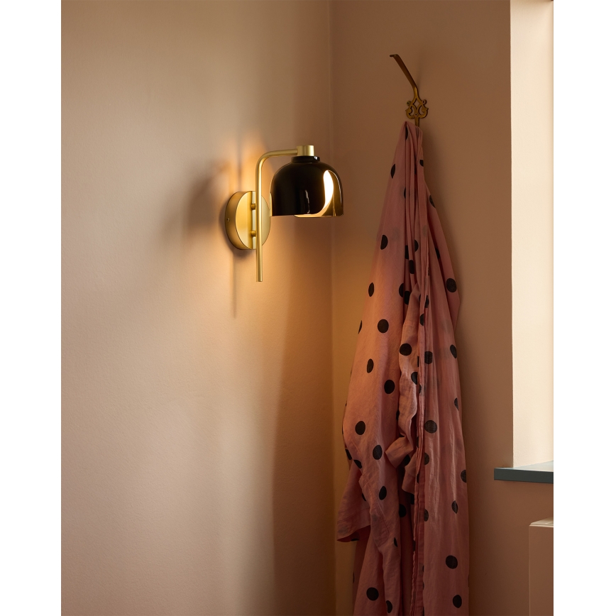 Osram - Nástenné svietidlo DECOR COROLLE 1xG9/20W/230V čierna/zlatá