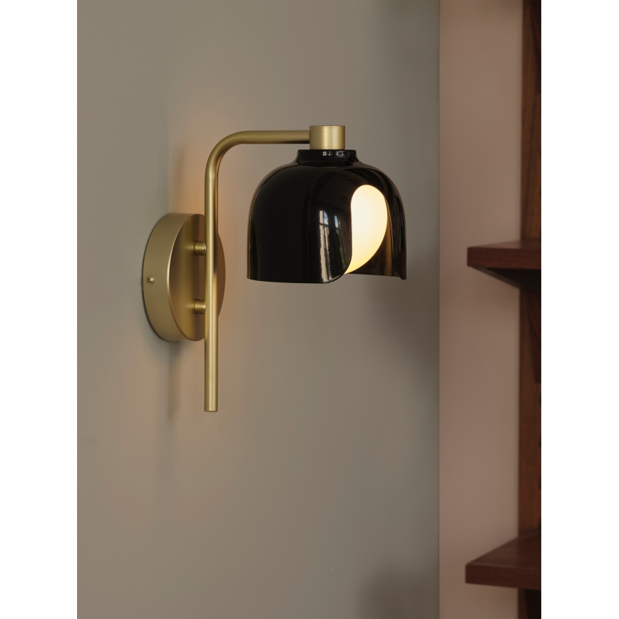 Osram - Nástenné svietidlo DECOR COROLLE 1xG9/20W/230V čierna/zlatá