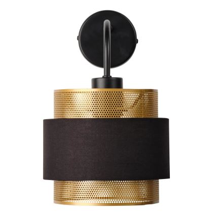 Osram - Nástenné svietidlo DECOR HORNET 1xE27/10W/230V čierna/zlatá