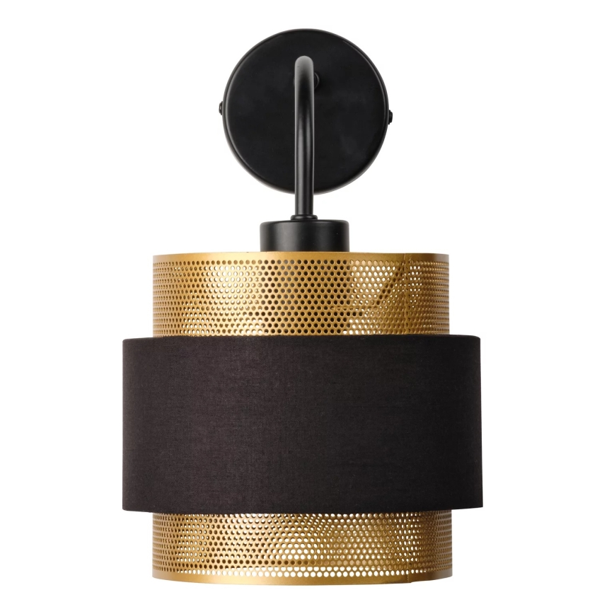 Osram - Nástenné svietidlo DECOR HORNET 1xE27/10W/230V čierna/zlatá