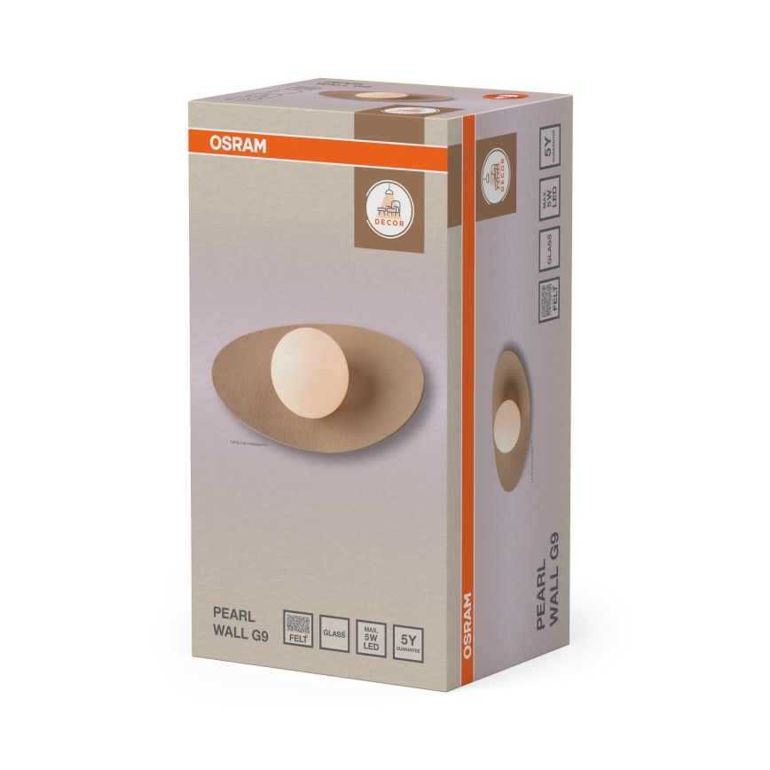 Osram - Nástenné svietidlo DECOR PEARL 1xG9/5W/230V béžové