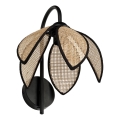 Osram - Nástenné svietidlo DECOR RATTAN 1xE27/15W/230V béžová/čierna