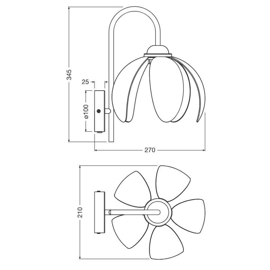 Osram - Nástenné svietidlo DECOR RATTAN 1xE27/15W/230V béžová/čierna