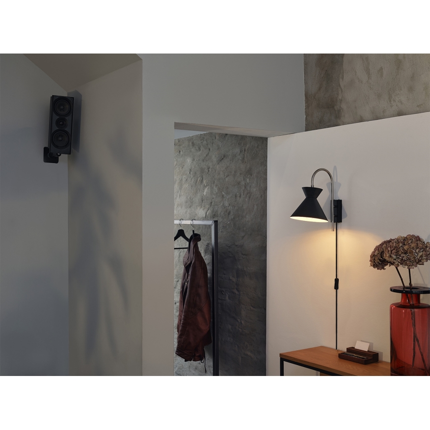 Osram - Nástenné svietidlo DECOR WAIST 1xE27/40W/230V čierne