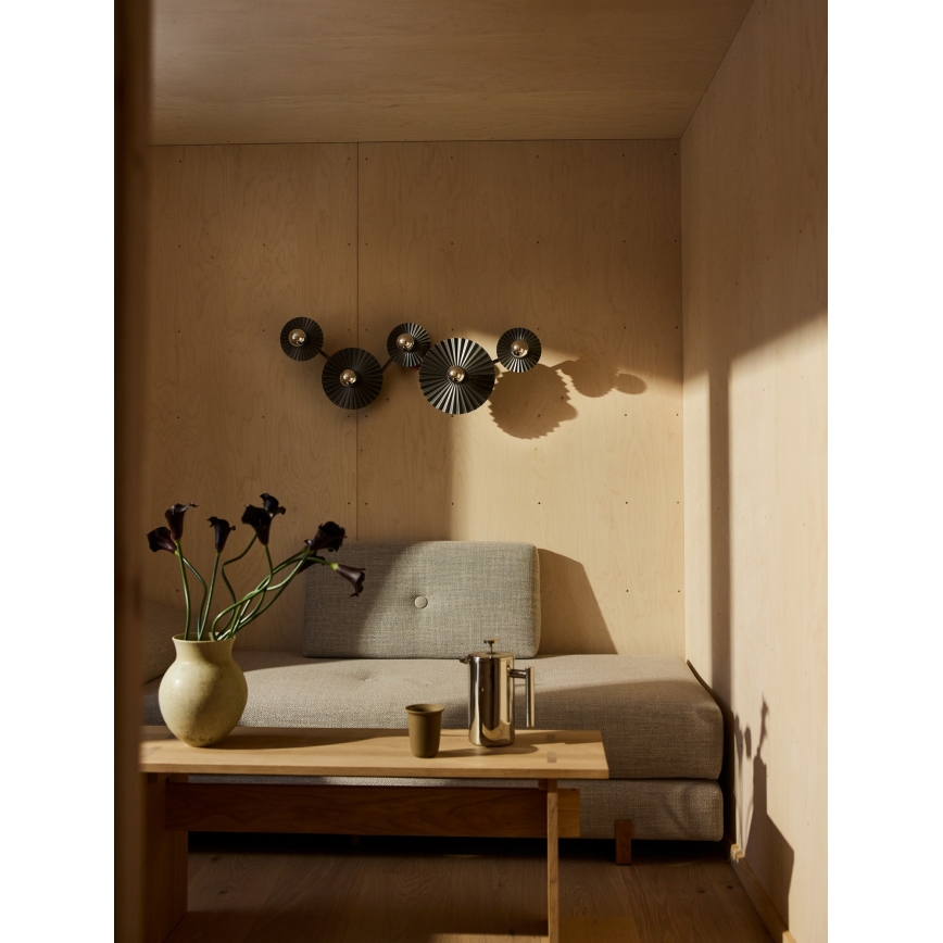 Osram - Nástenné svietidlo PLISSEE 5xE27/15W/230V antracit