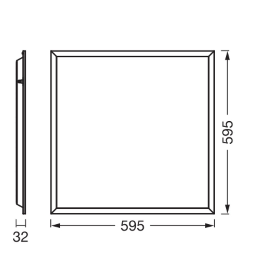 Osram - podhľadový LED panel PANEL ESSENTIAL LED/50W/230V 3000/4000/6500K 60x60 cm biela