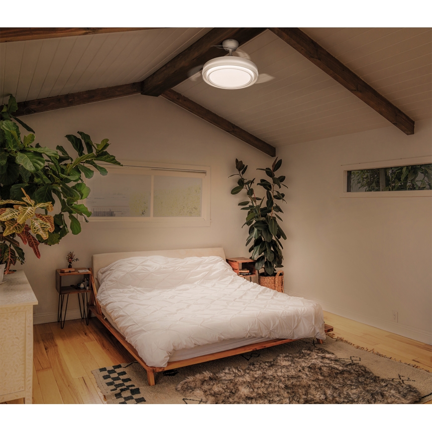 Osram - LED stmievateľné stropné svietidlo s ventilátorom PONIENTE LED/36W/230V 3000/4000/6500K + diaľkové ovládanie