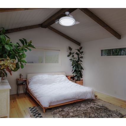 Osram - LED stmievateľné stropné svietidlo s ventilátorom PONIENTE LED/36W/230V 3000/4000/6500K + diaľkové ovládanie