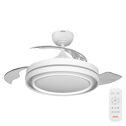 Osram - LED stmievateľné stropné svietidlo s ventilátorom PONIENTE LED/36W/230V 3000/4000/6500K + diaľkové ovládanie