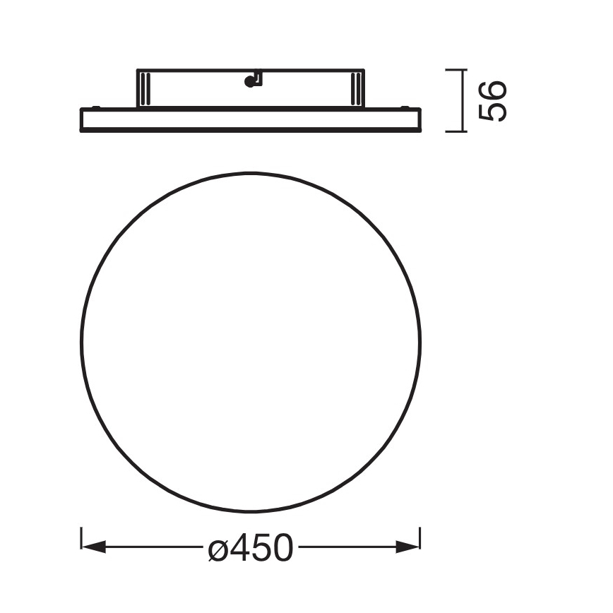 Osram - prisadený LED panel PLANON LED/28W/230V 3000K pr. 45 cm biely