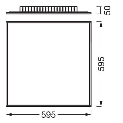 Osram - Prisadený LED panel PLANON LED/40W/230V 4000K 60x60 cm biela