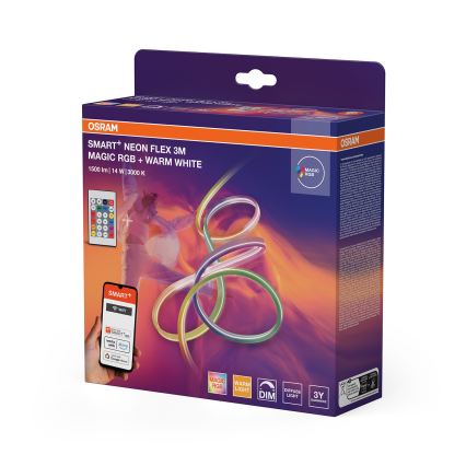 Osram - LED RGBW Stmievateľný vonkajší pás SMART+ MAGIC 3m LED/14W/230V IP44 Wi-Fi + diaľkové ovládanie