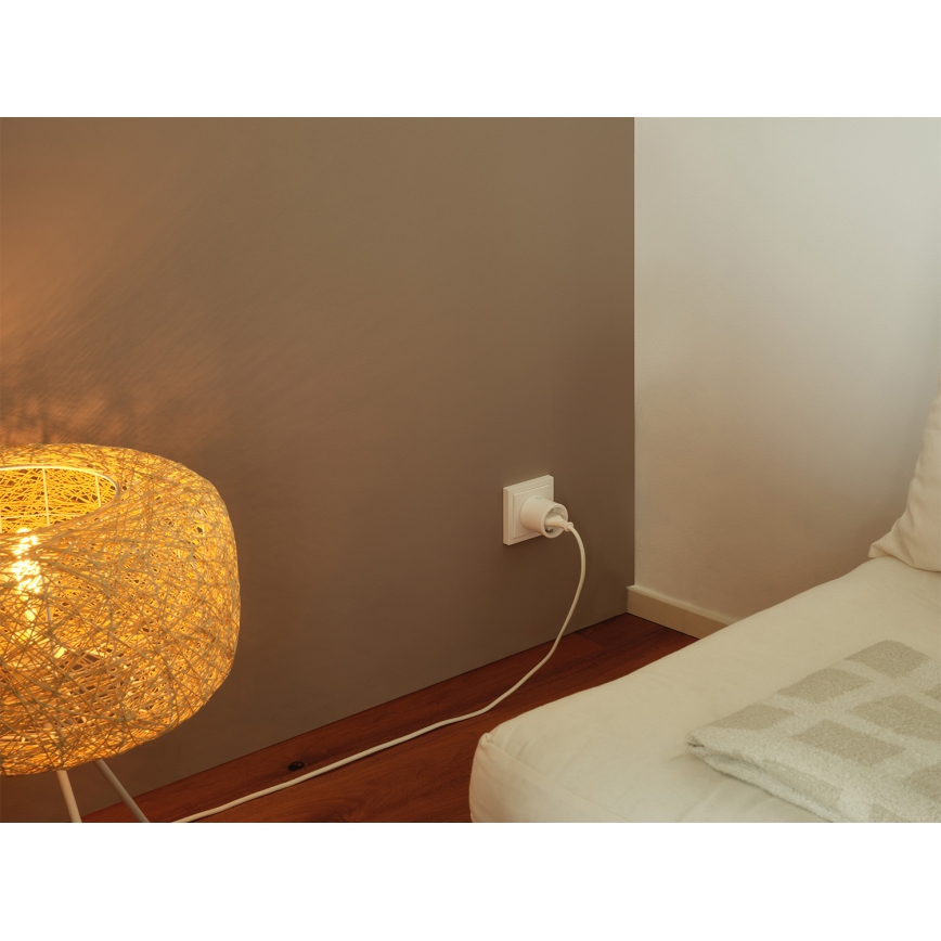 Osram - SADA 2x Inteligentná zásuvka SMART+ MATTER SCHUKO 2300W/230V/10A Wi-Fi biela