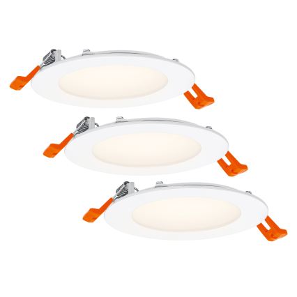 Osram - SADA 3x zapustené bodové LED svietidlo SPOT 8W/230V 3000K pr. 12 cm biela