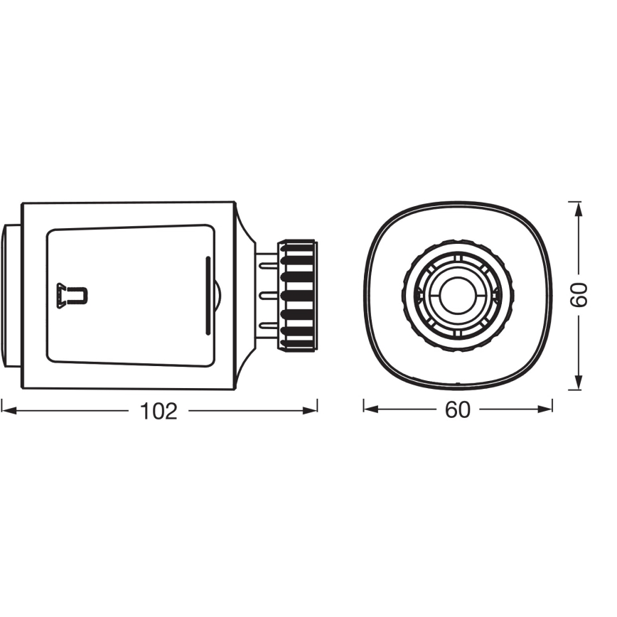 Osram - SADA 3x Termostatické hlavice SMART+ 3xAA Wi-Fi