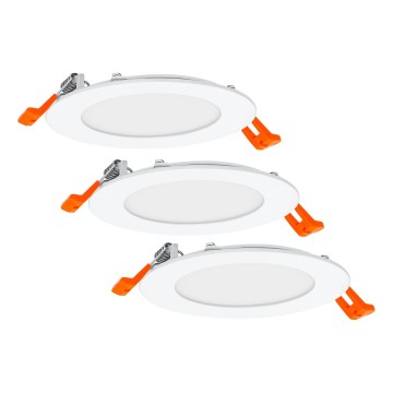 Osram - SADA 3x zapustené bodové LED svietidlo SPOT 8W/230V 3000K pr. 12 cm biela