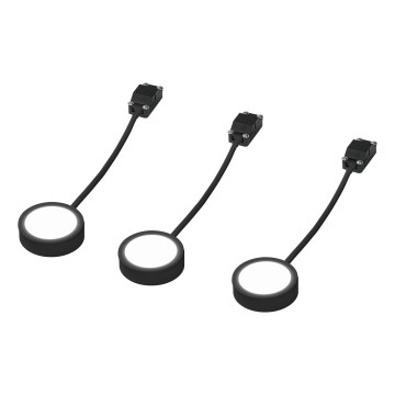 Osram - Sada 3× LED svietidiel pod kuchynskú linku UNDERCABINET LED/3W/230V 3000K čierna