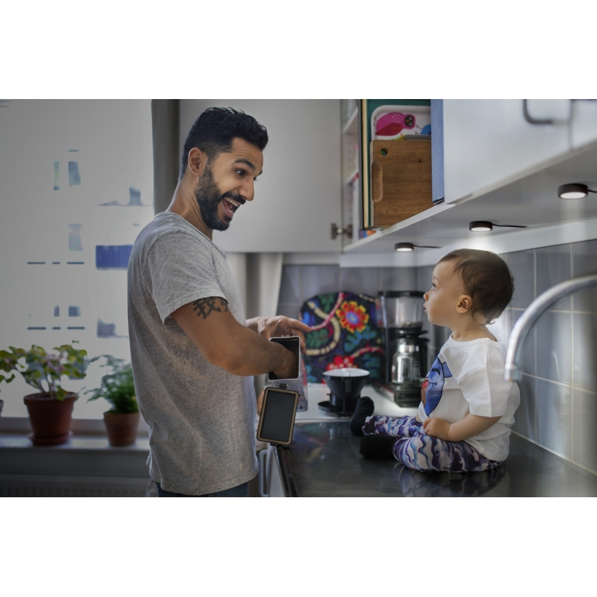 Osram - Sada 3× LED svietidiel pod kuchynskú linku UNDERCABINET LED/3W/230V 3000K čierna