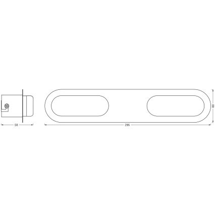 Osram - LED Stmievateľné kúpeľňové nástenné svietidlo SMART+ DUPLO LED/15W/230V 3000-6500K IP44 Wi-Fi