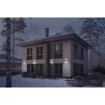 Osram - LED Stmievateľné solárne nástenné svietidlo ENDURA STYLE LED/7,1W/4,2V 2000 mAh IP44 antracit