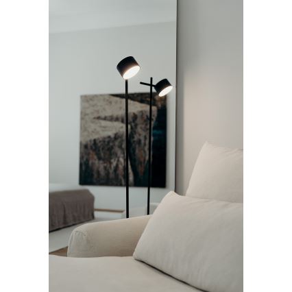 Osram - LED Stmievaná dotyková stojacia lampa DECOR KYOTO LED/12W/230V CRI 90 čierna