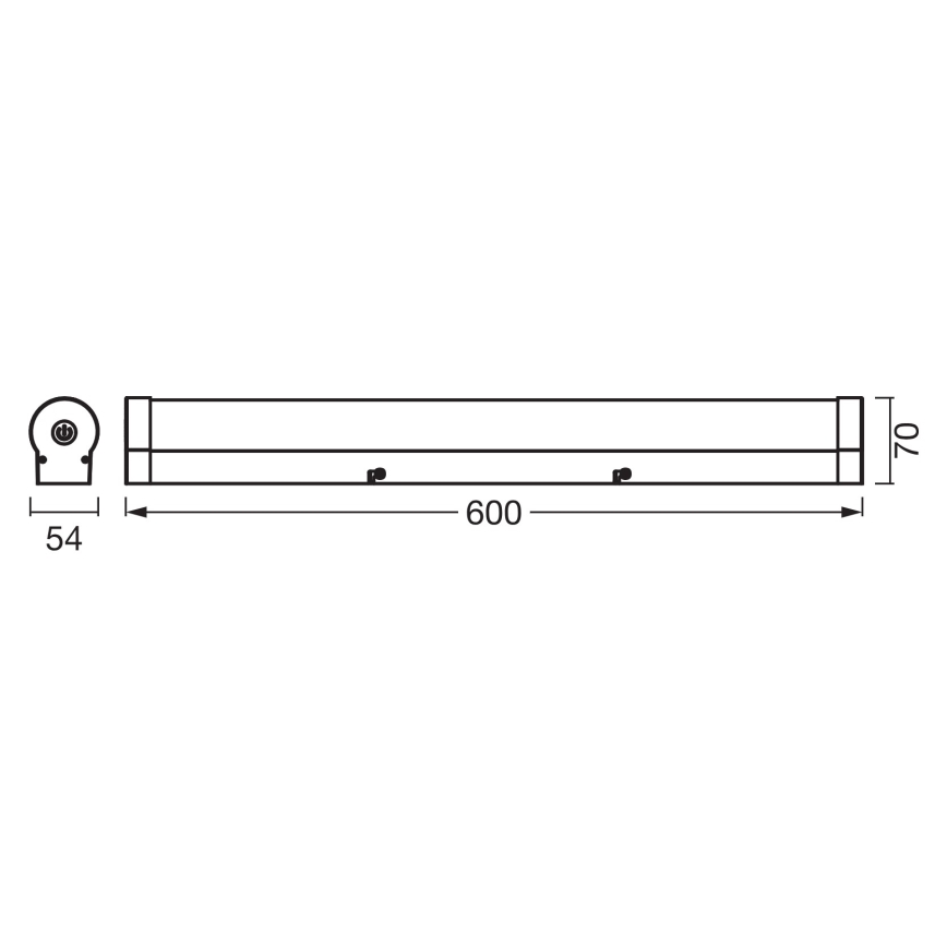 Osram - Stmievateľné LED osvetlenie na zrkadlo ORBIS TUBE LED/12W/230V 60 cm IP44 biela