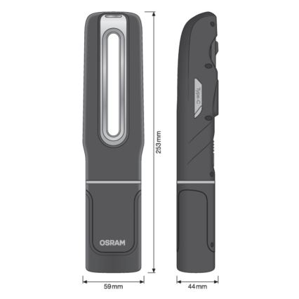 Osram - LED Stmievateľná nabíjateľná baterka LEDINSPECT MAX500 LED/16W/3,7V IP65