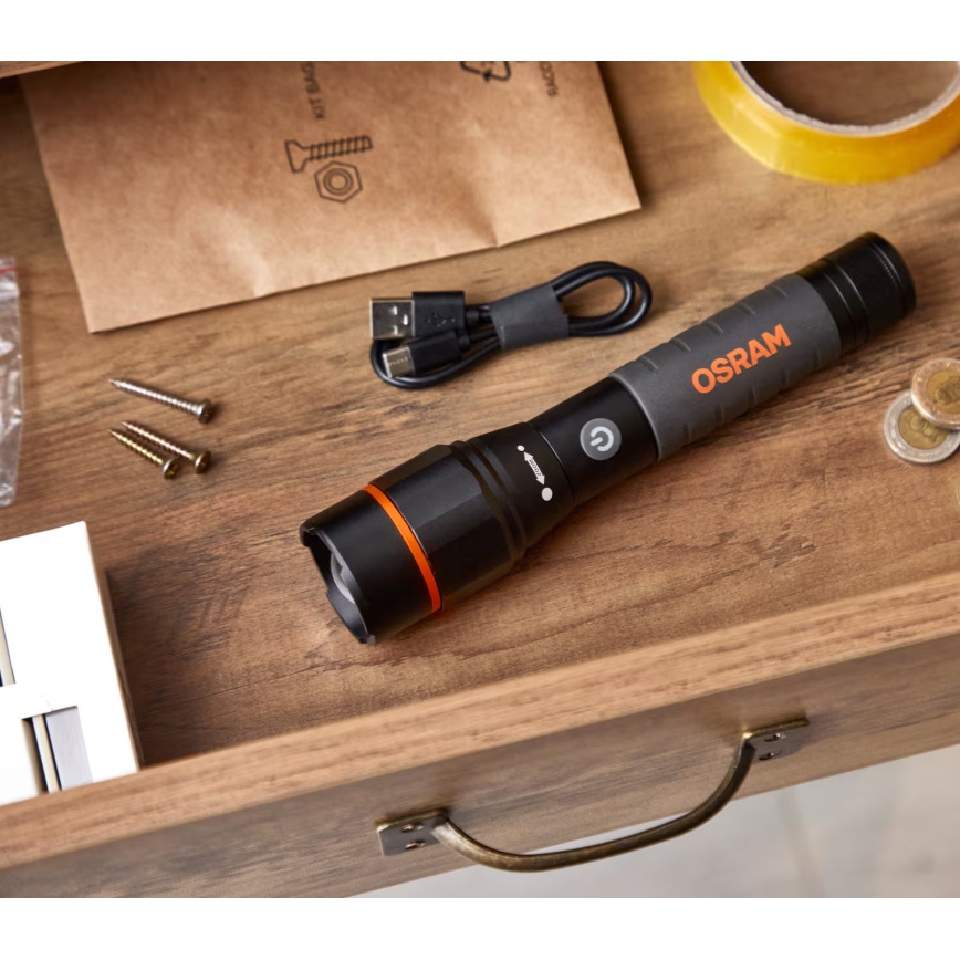 Osram - LED Stmievateľná nabíjateľná baterka LEDINSPECT PRO TORCH 1200 LED/13W/3,6V 4000 mAh IP44