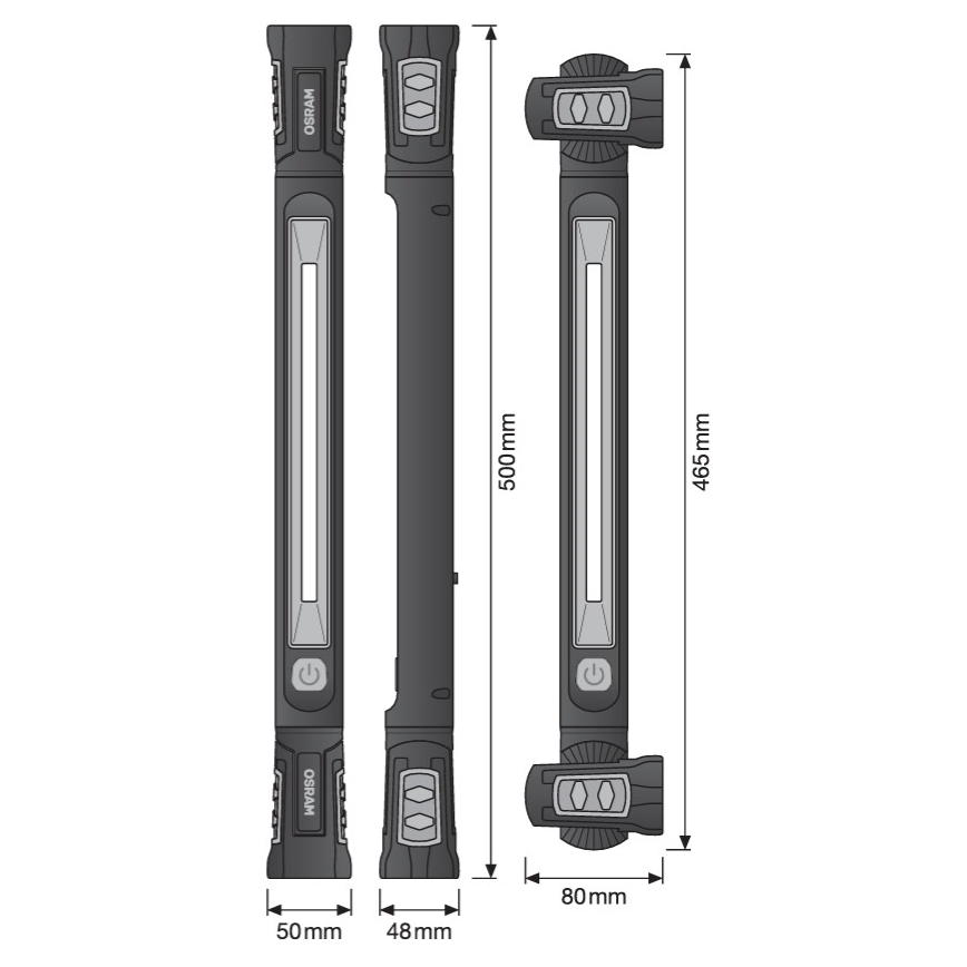 Osram - LED stmievateľné nabíjateľné svietidlo LEDINSPECT UTILITY1000 LED/19W/7,4V 2600 mAh