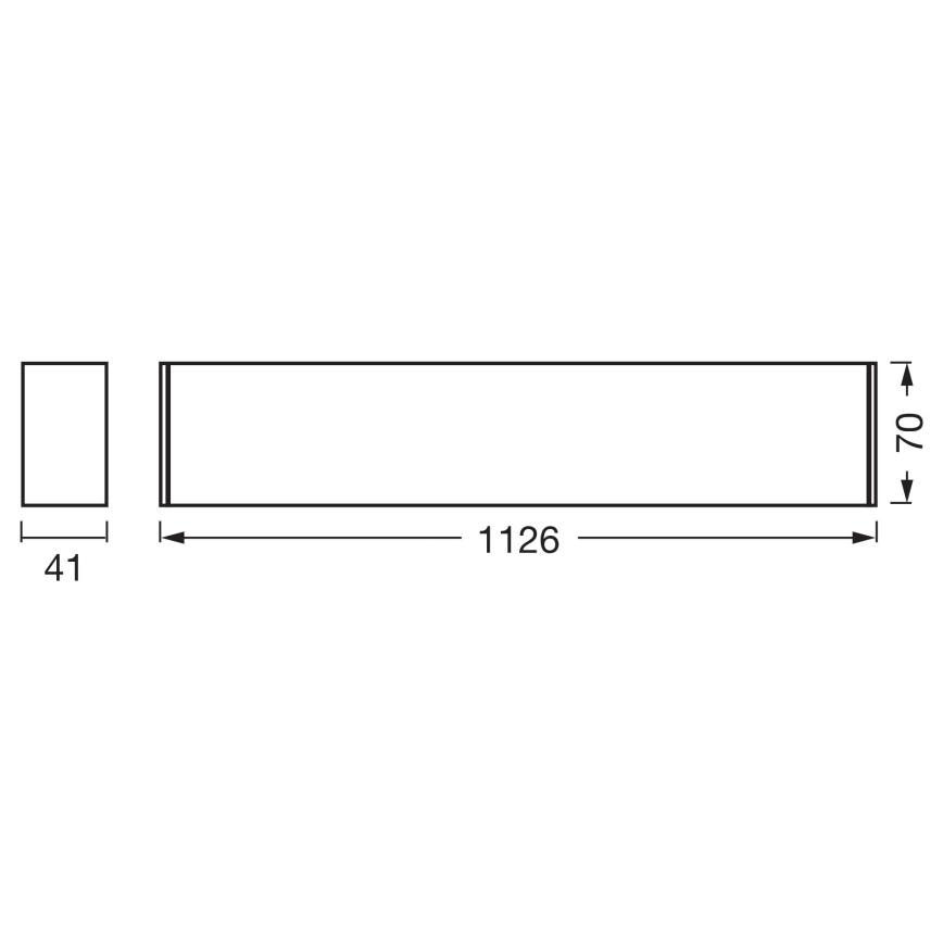 Osram - LED stmievateľné stropné svietidlo OFFICE LINE LED/11/20/30W/230V 4000K 112,6 cm biele