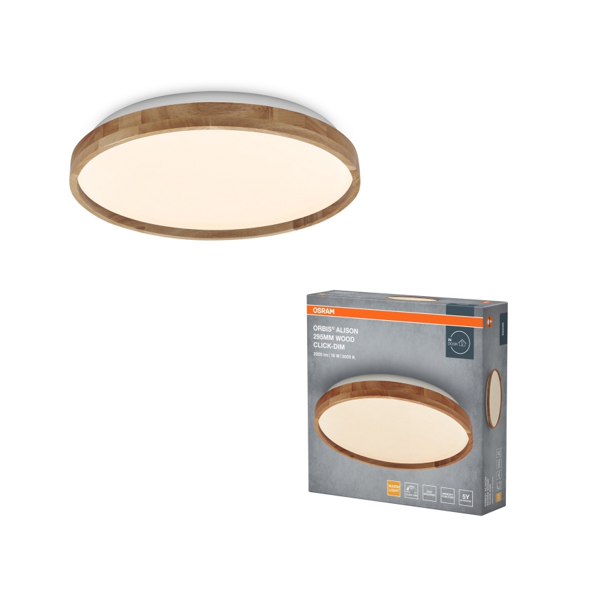 Osram - stmievateľné LED stropné svietidlo ORBIS ALISON LED/16W/230V, priemer 29,5 cm, béžové