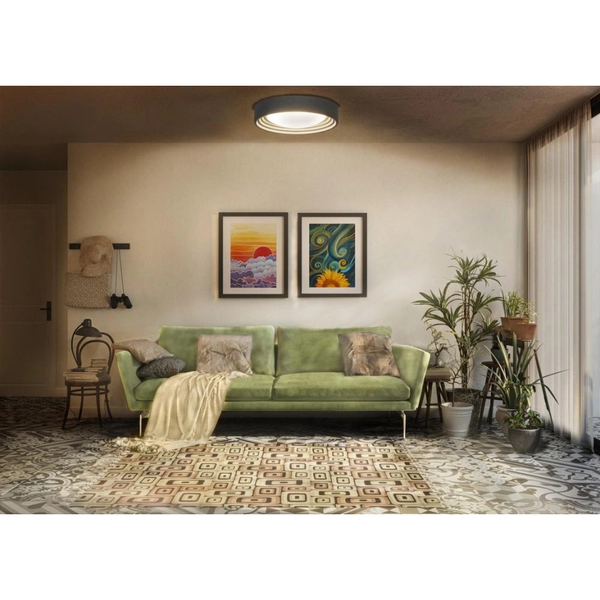 Osram - Stmievateľné LED stropné svietidlo ORBIS CONCRETE LED/18W/230V, priemer 40 cm, šedé/betón