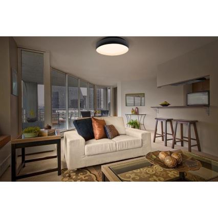 Osram - Stmievateľné LED stropné svietidlo ORBIS LIVIA LED/24W/230V priemer 43 cm čierna/biela