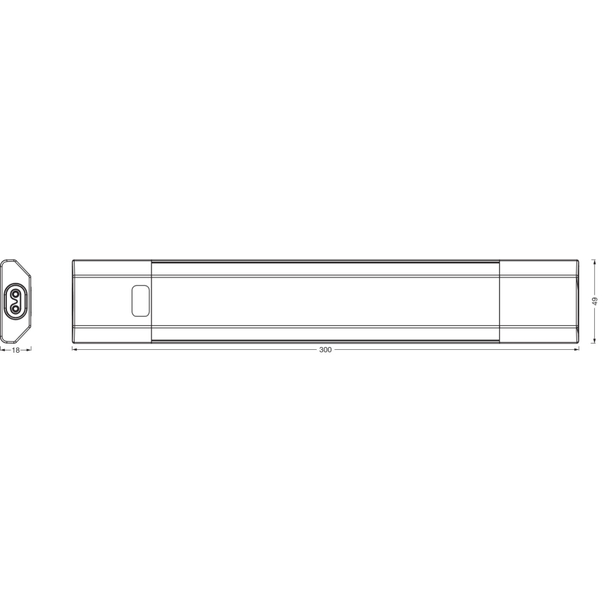 Osram - LED stmievateľné svietidlo pod linku so snímačom pohybu LINEAR EDGE LED/4W/230V 3000/4000/6500K 30 cm biela