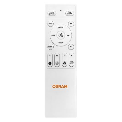 Osram - LED RGB stmievateľné stropné svietidlo s ventilátorom CIERZO LED/35W/230V 3000-6500K + diaľkové ovládanie
