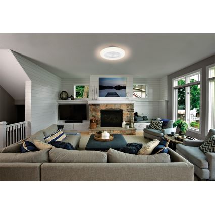 Osram - LED stmievateľné stropné svietidlo s ventilátorom SMART+ LED/75W/230V 3000-6500K Wi-Fi + diaľkové ovládanie