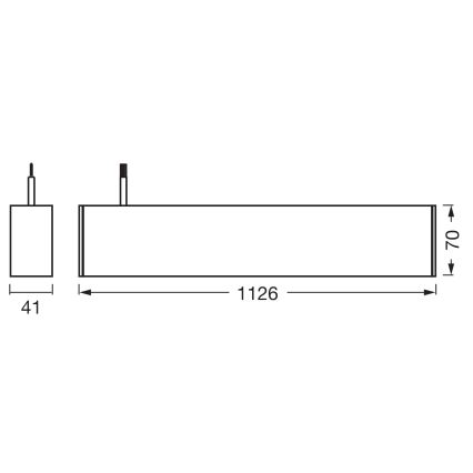 Osram - LED stmievateľný luster na lanku OFFICE LINE LED/42W/230V 4000K 112,6 cm čierny