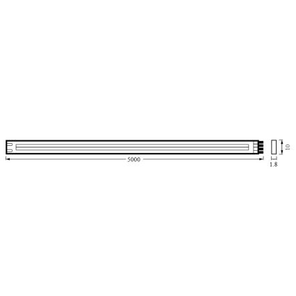 Osram - LED stmievaný pás FLEX COB 5m LED/35W/230V 2700-6500K + diaľkové ovládanie