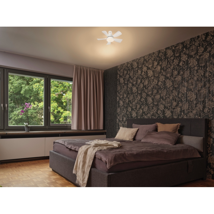 Osram - LED Stmievateľný stropný ventilátor LESTE LED/15W/230V 3000/4000/6500K + diaľkové ovládanie