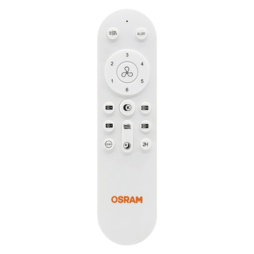 Osram - LED Stmievateľný stropný ventilátor LESTE LED/15W/230V 3000/4000/6500K + diaľkové ovládanie