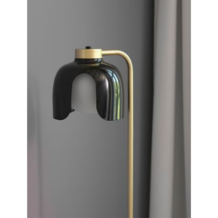 Osram - Stojacia lampa DECOR COROLLE 1xE27/15W/230V čierna/zlatá