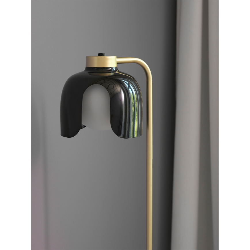 Osram - Stojacia lampa DECOR COROLLE 1xE27/15W/230V čierna/zlatá