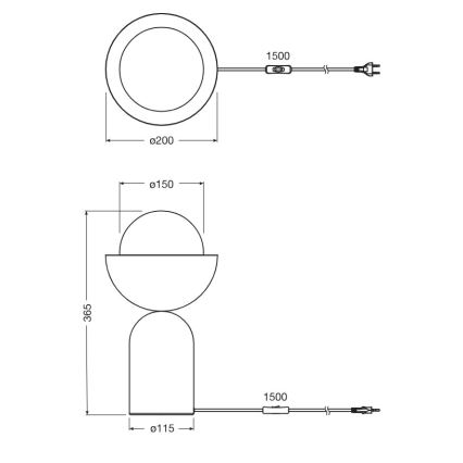 Osram - Stolná lampa DECOR BOWL 1xE14/25W/230V modrá/ružová