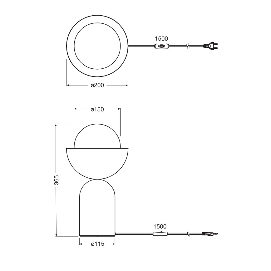 Osram - Stolná lampa DECOR BOWL 1xE14/25W/230V modrá/ružová