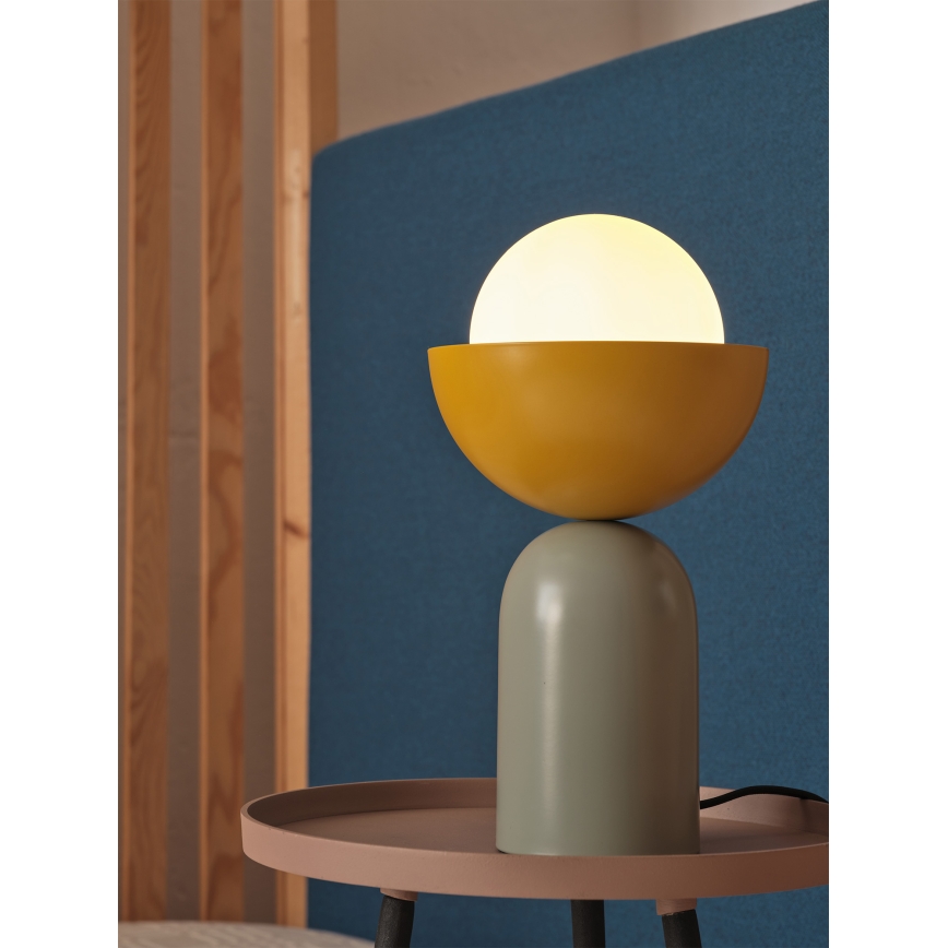 Osram - Stolná lampa DECOR BOWL 1xE14/25W/230V zelená/žltá