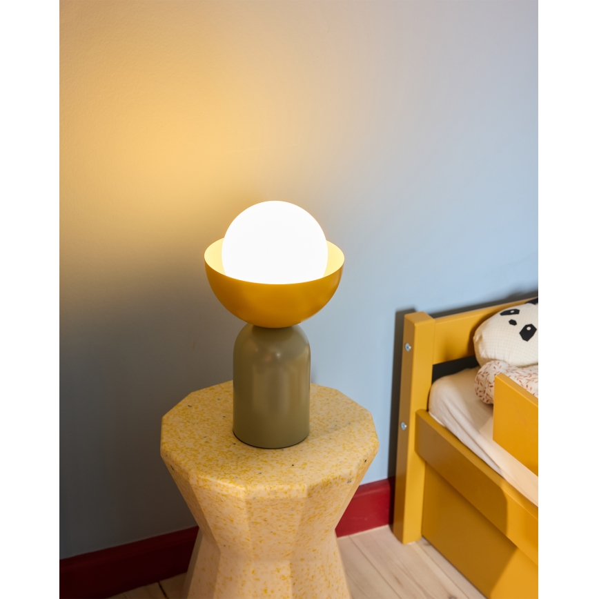 Osram - Stolná lampa DECOR BOWL 1xE14/25W/230V zelená/žltá